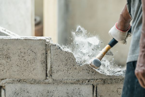 Block Wall Demolition in Wichita